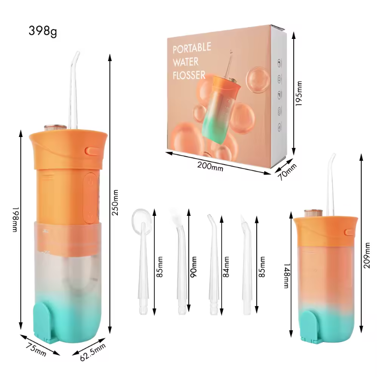 Portable Electric Water Flosser,USB Rechargeable Battery,Unscented,Oral Care Irrigator Accessories