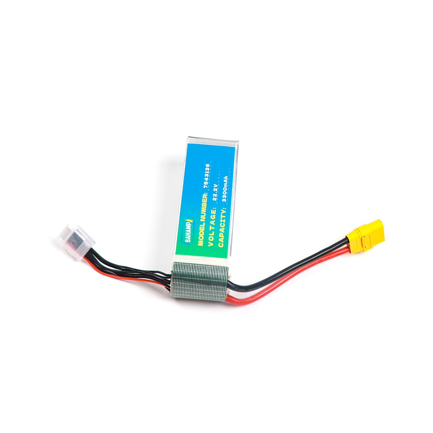 OEM 7543126 22.2V 3300mAh Lithium Ion Battery Pack for High Rate FPV Unmanned Aerial Vehicle 15Ah Capacity