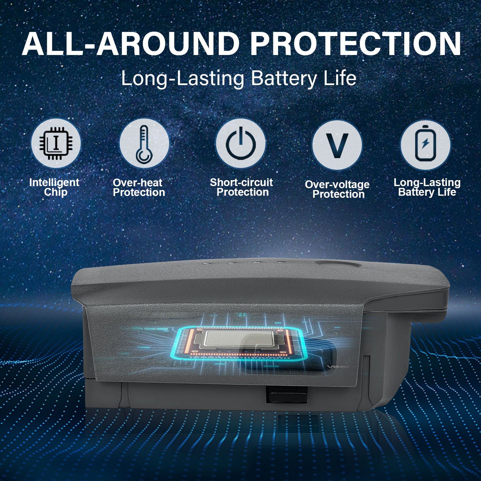 Drone battery accessory 11.4V 3830mAh YU01 2pcs/Pack battery replaces For DJI Mavic Pro