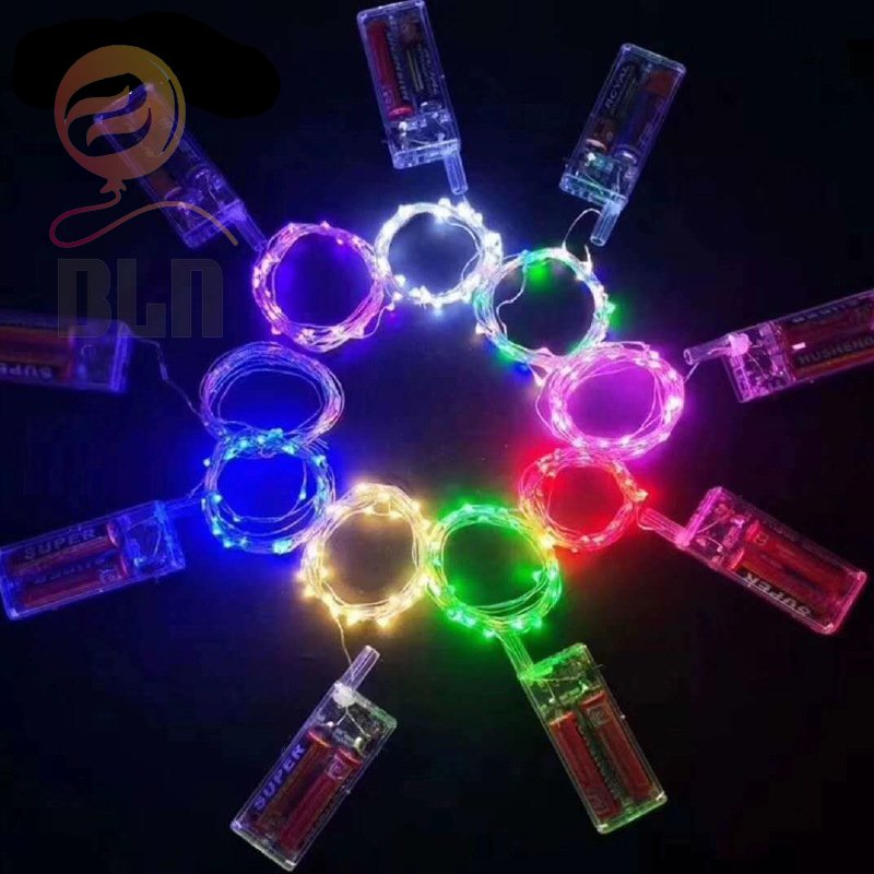 DJTSN Handheld Remote Control 5M Luminous LED BOBO Balloon Fairy Night Twinkle Light up Battery Box Glow in the dark Accessory
