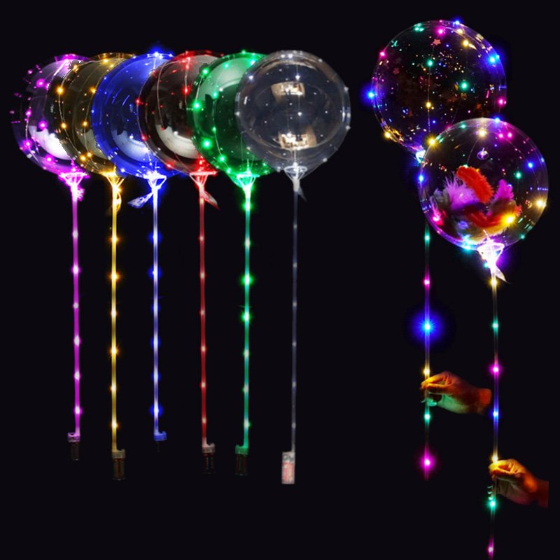 DJTSN Handheld Remote Control 5M Luminous LED BOBO Balloon Fairy Night Twinkle Light up Battery Box Glow in the dark Accessory