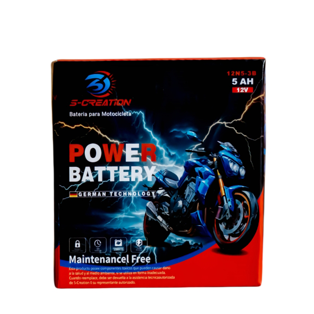 12N5-3B 12V 5AH Rechargeable Motorcycle Battery for cheap price maintenance free motorcycle battery