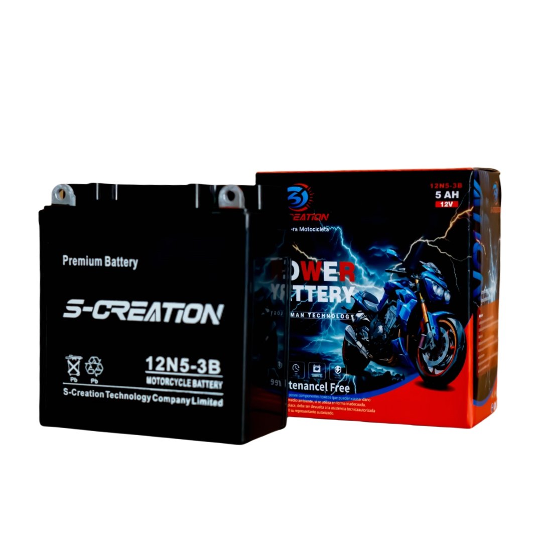 12N5-3B 12V 5AH Rechargeable Motorcycle Battery for cheap price maintenance free motorcycle battery