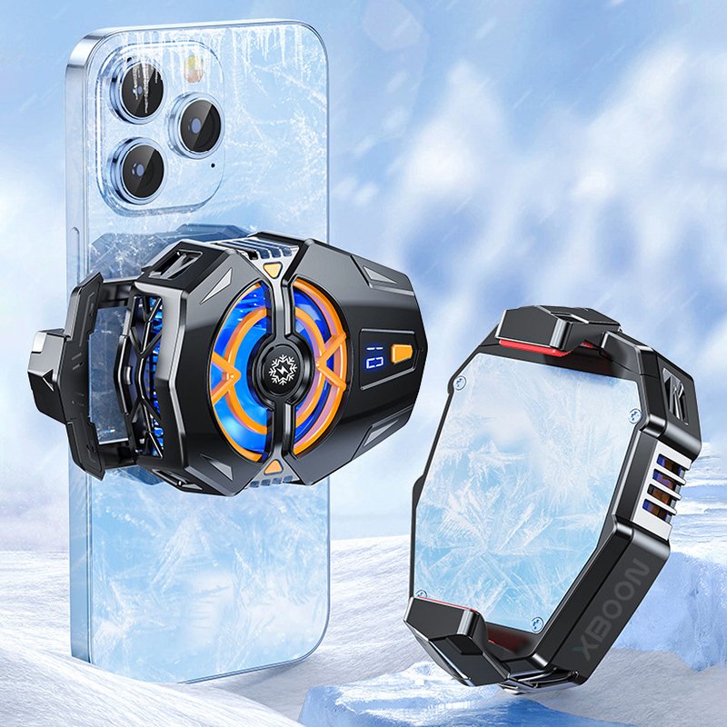J20 Portable Game Mobile Phone Fan Cooler Cellphone Accessories Back Clip Phone Radiator for Live Watch Videos