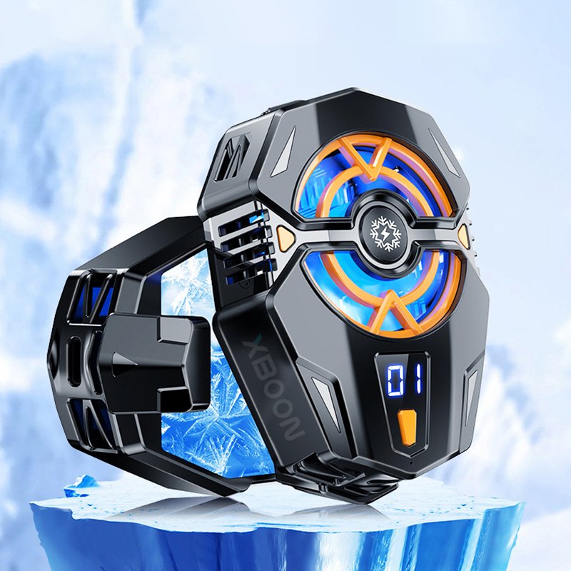 J20 Portable Game Mobile Phone Fan Cooler Cellphone Accessories Back Clip Phone Radiator for Live Watch Videos
