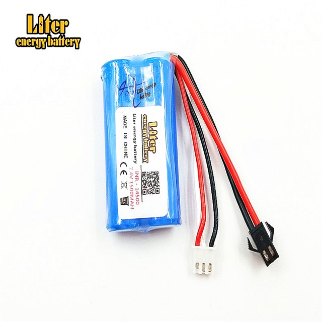 7.4V 1500mAH 14500 F1 remote control helicopter remote control aircraft lipo 2s battery 1500mAH 7.4V 14500 accessories