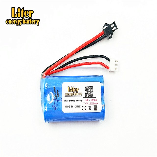 7.4V 1500mAH 14500 F1 remote control helicopter remote control aircraft lipo 2s battery 1500mAH 7.4V 14500 accessories