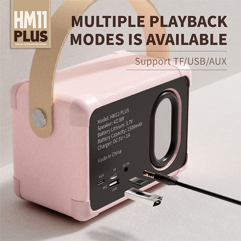 Portable Retro BT Speaker Mini old Fashion Bt Speaker FM Shortwave Radio Support AUX TF Card USB Disk MP3 Player