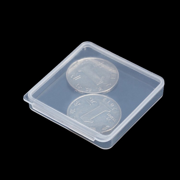 Low MOQ Square Rectangular Transparent Plastic Case Storage Box For Packing Electronic Accessories Battery Coin Fish hook Chip