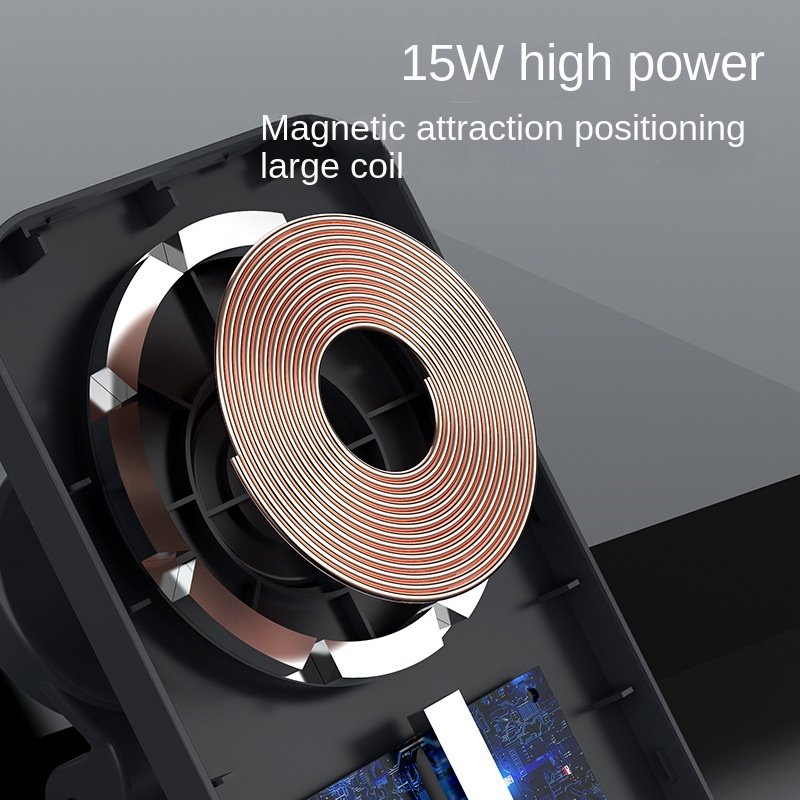 KC car magnetic wireless charger is suitable for 12 15W navigation bracket