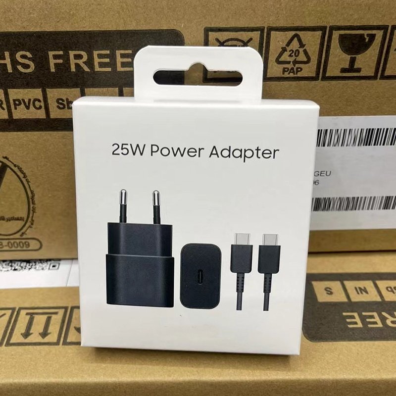 OEM High Speed 25W 2510 PD TYPE-C USB C Power Adapter USB Charger For Samsung Galaxy S20 S21 S22 Ultra Note 20 Super Fast Charge
