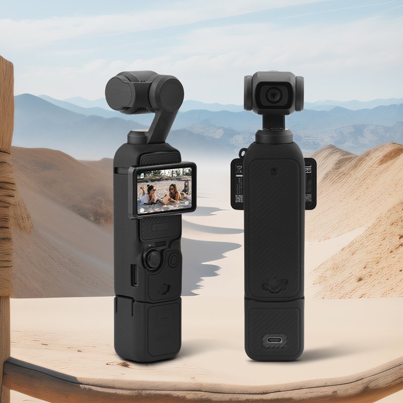 Silicone Cover for DJI OSMO Pocket 3, Protective Case Lens Protector Scratch-Resistant Drop Protection Creator Combo Accessories