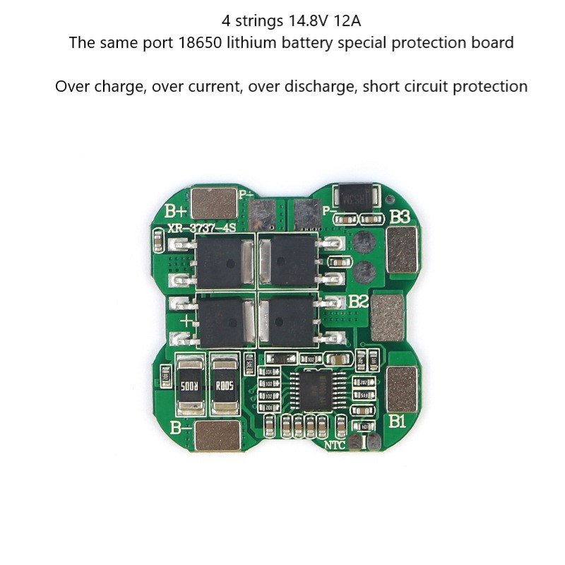 bms for lithium ion battery 4S BMS 12A 14.8V 18650 battery top battery accessories
