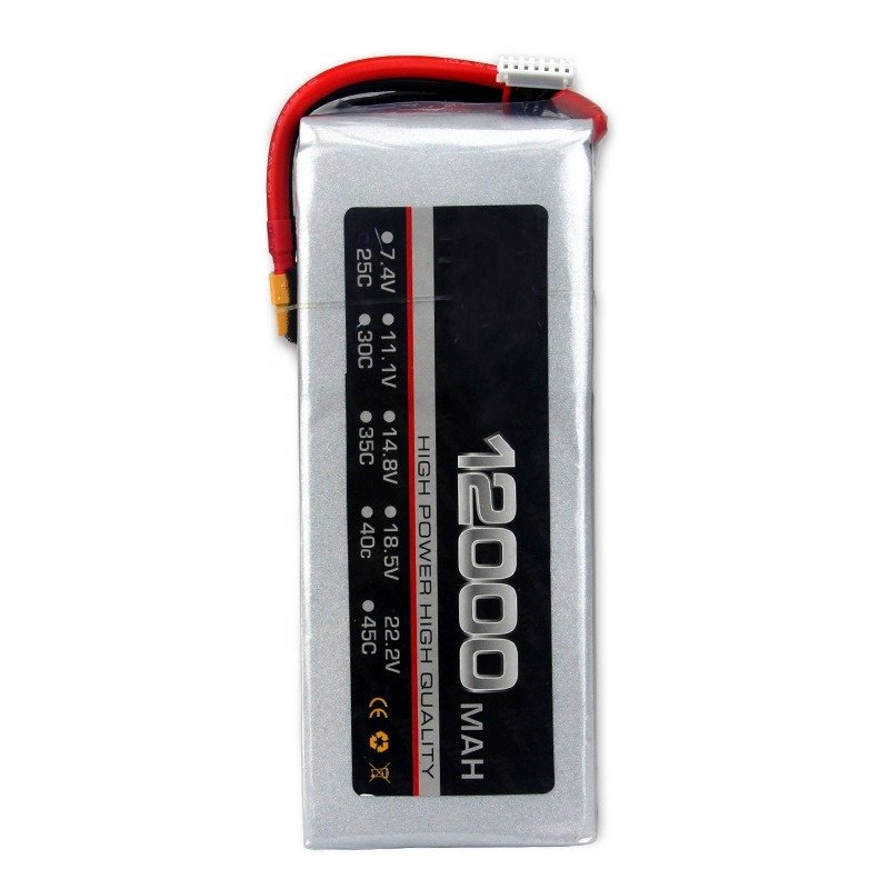 12000mah 3s 25c 11.1v lithium ion batteries of large capacity and high discharge rate battery drones