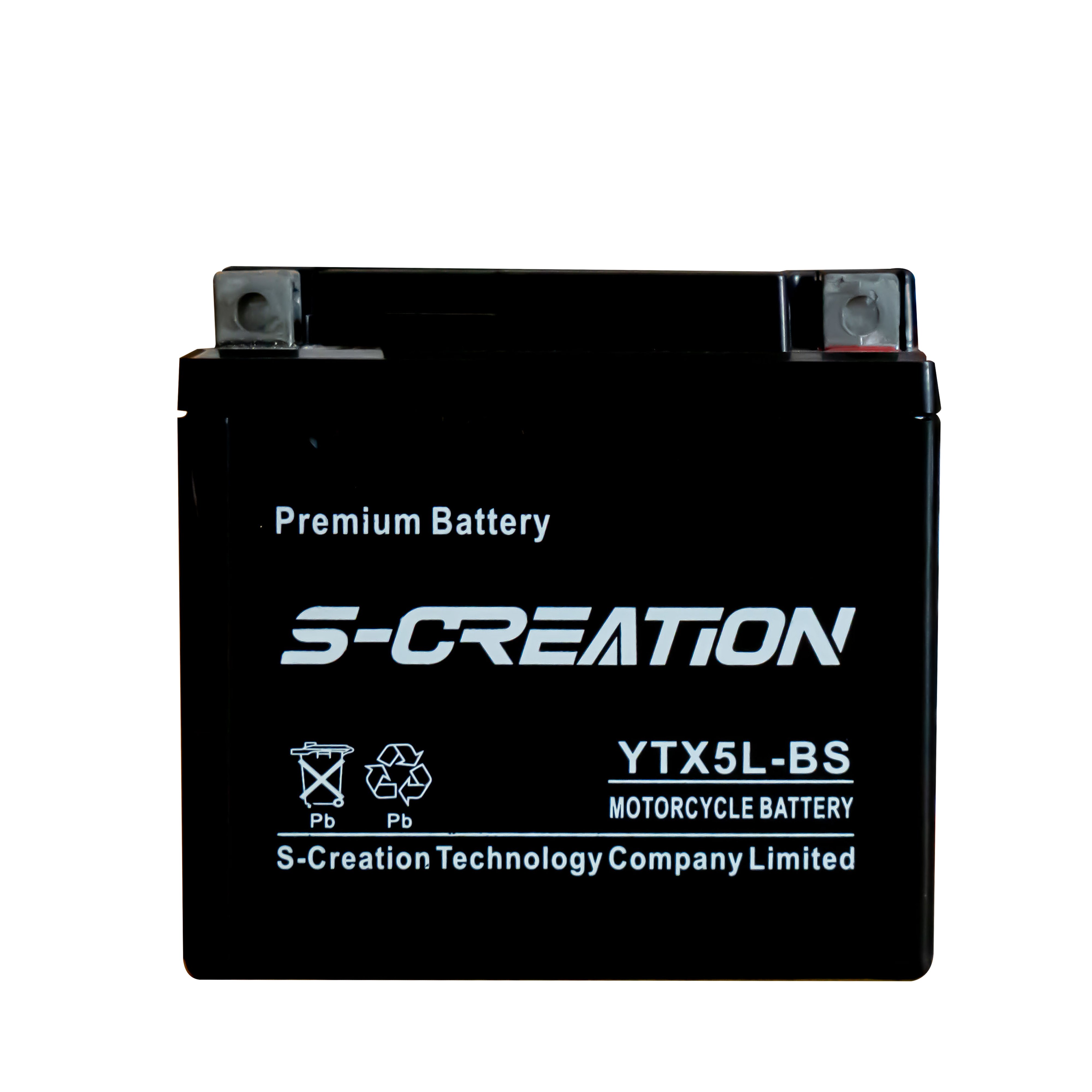 YTX5L-BS 12V5AH Lead-acid AGM Battery Electronic Accessories Wholesale Rechargeable Motorcycle Battery