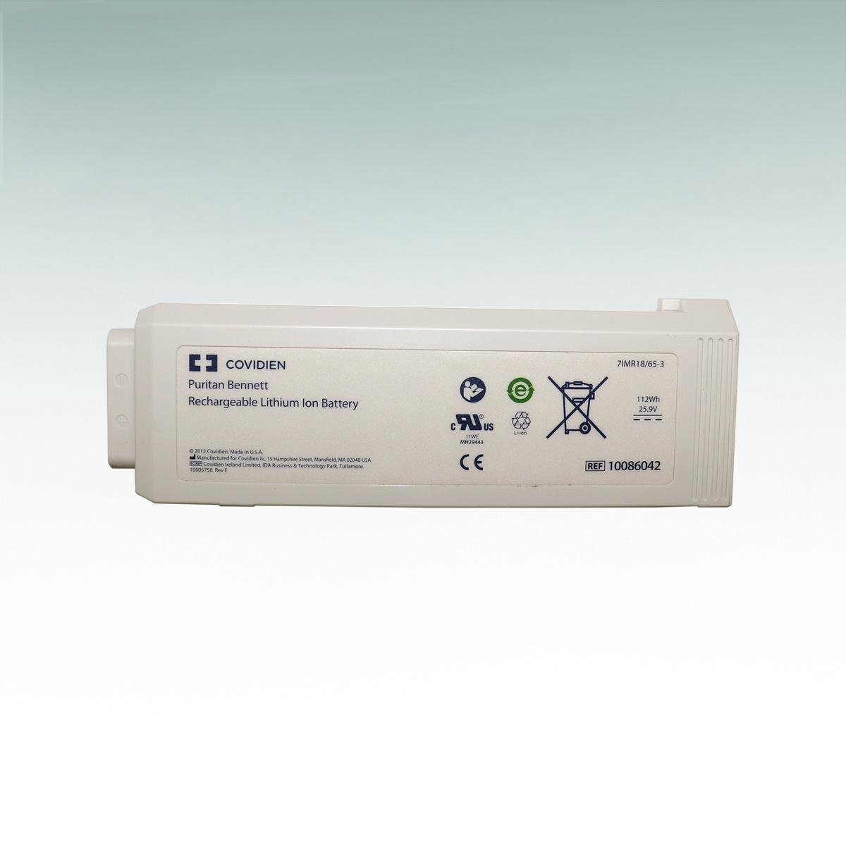 Medical covidi cart with battery Rechargeable Lithium Ion Battery 10086042 for medical breathing machine