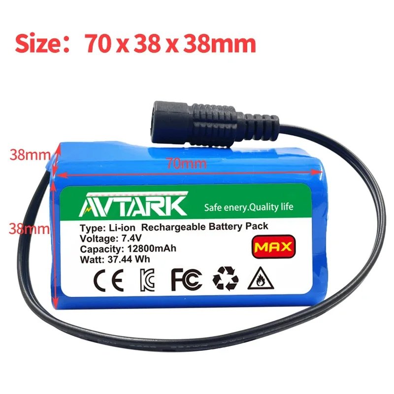 2S2P 18650 21700 Li-ion Battery Pack 7.4V 8.4V ForT188 T888 2011-5 Remote Fish Finder Fish Ear Boat Accessories