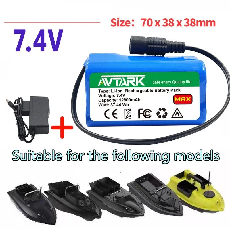 2S2P 18650 21700 Li-ion Battery Pack 7.4V 8.4V ForT188 T888 2011-5 Remote Fish Finder Fish Ear Boat Accessories