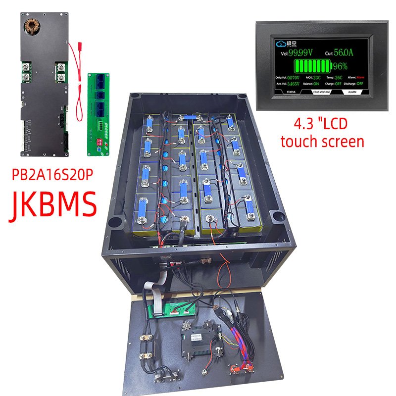 48V 16Pcs 230Ah 280Ah 300Ah Case Battery Pack Accessories 16s Diy Lifepo4 Battery Box For Home Solar Energy Storage