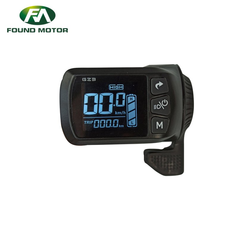 Electric bicycle parts electric bike accessories LCD display GZ3A with thumb throttle for electric bicycle conversion kit