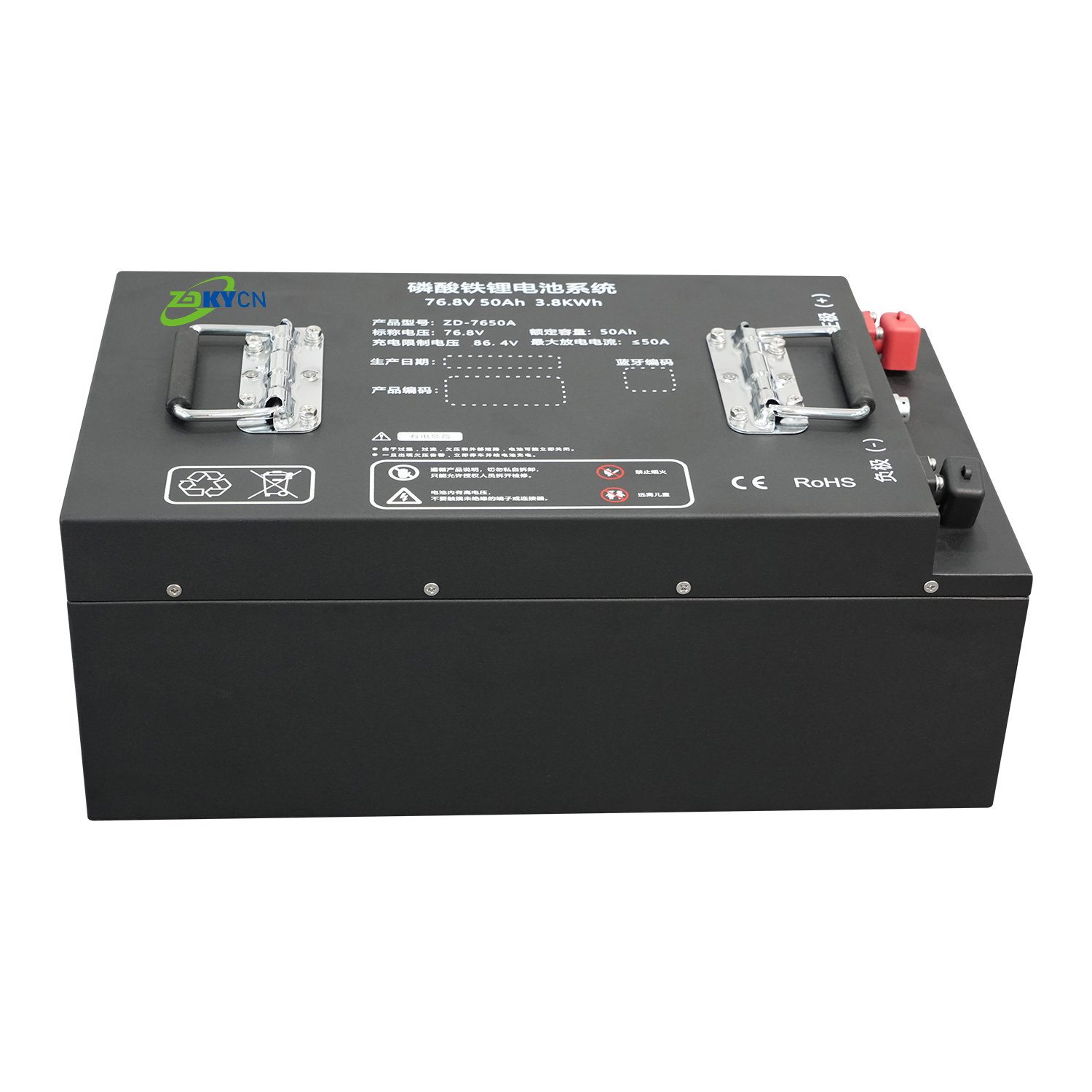 Factory Customized 76.8V 52Ah Lifepo4 Battery Pack Electric Tricycle Lifepo4 Lithium Battery