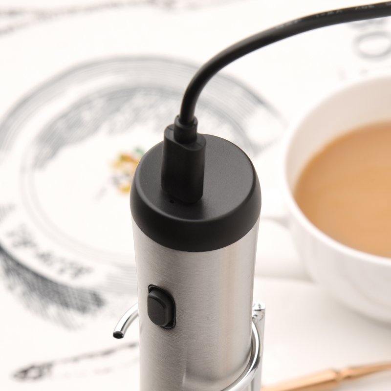 Kitchen Accessories USB Rechargeable Handheld Electric Milk Frother Coffeer Electric Milk Frother