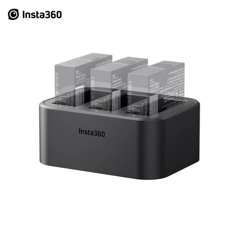 Insta360 X4 Battery including Battery Storage Case Fast Charger Hub w/3 slots For Insta360 ONE X4 Original X4 Power Accessories