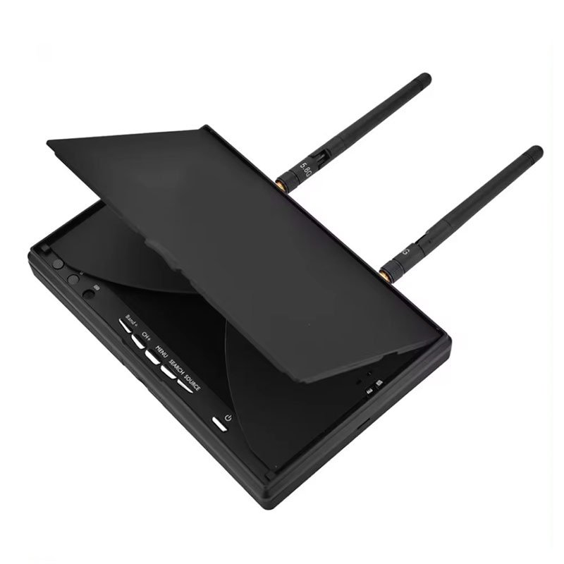 LCD5802D 7-Inch LCD Screen FPV Monitor with 40 Channels and Built-in DVR Battery Accessory for FPV Multicopter 5.8GHz