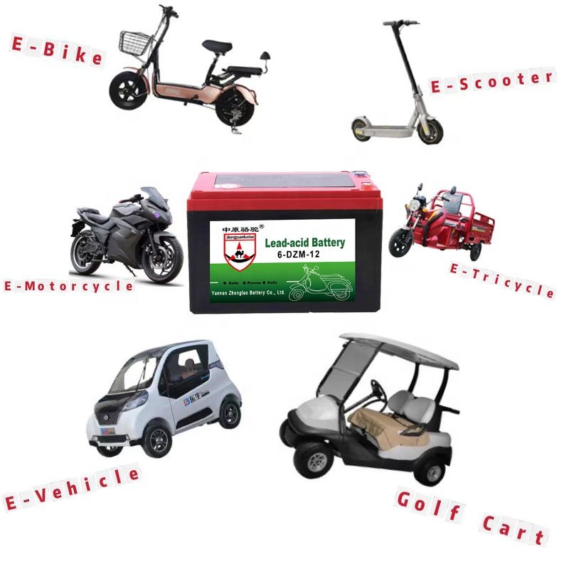 Competitive price Maintenance free 12v 12ah 6-dzm-12 electric scooter Electric vehicle battery accessories 6-DZM-20