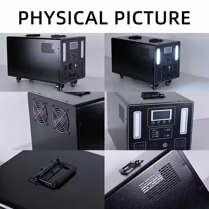 UFlightRC BSDY Portable 3000W Power Station Solar Generator LCD Screen Energy Storage Supply Outdoor Camping Drones Accessories