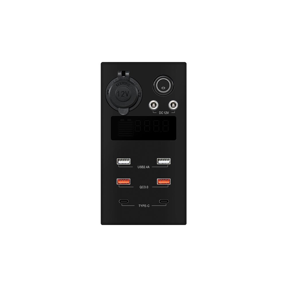 Multifunction dc battery control box socket lithium battery box accessories for lifepo4 battery solar 120v100w