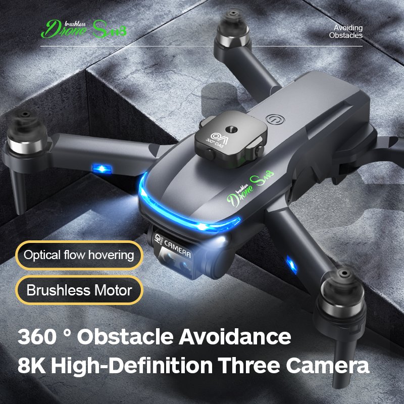 2024 Hot Drone Featuring 4K WiFi RC FPV Cams Optical Flow Obstacle Avoidance Real-time Positioning Foldable Design