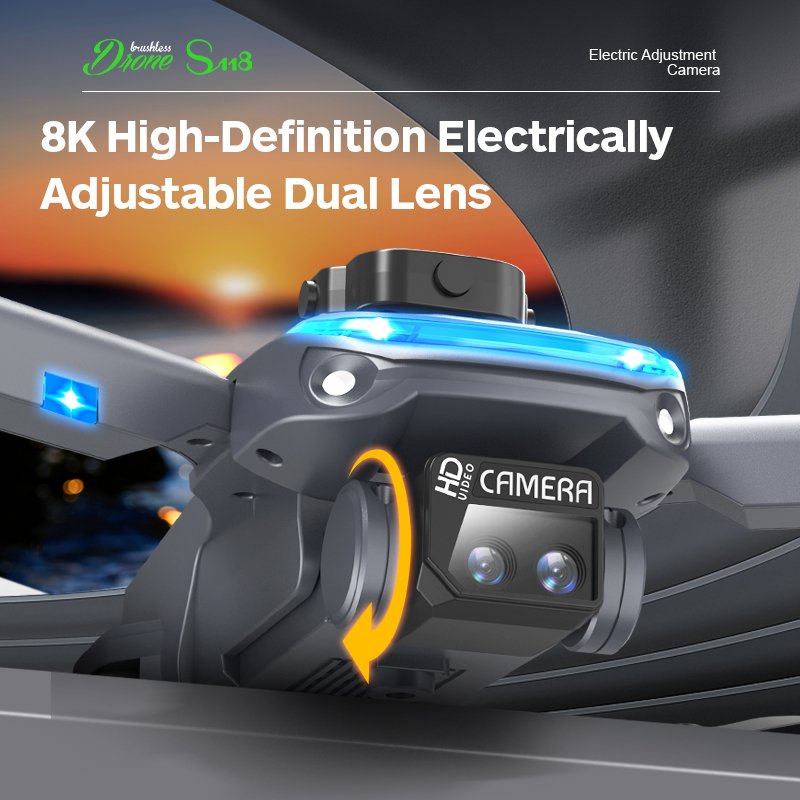 2024 Hot Drone Featuring 4K WiFi RC FPV Cams Optical Flow Obstacle Avoidance Real-time Positioning Foldable Design