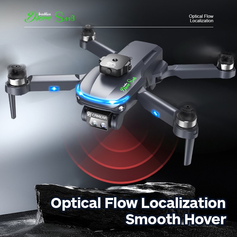 2024 Hot Drone Featuring 4K WiFi RC FPV Cams Optical Flow Obstacle Avoidance Real-time Positioning Foldable Design