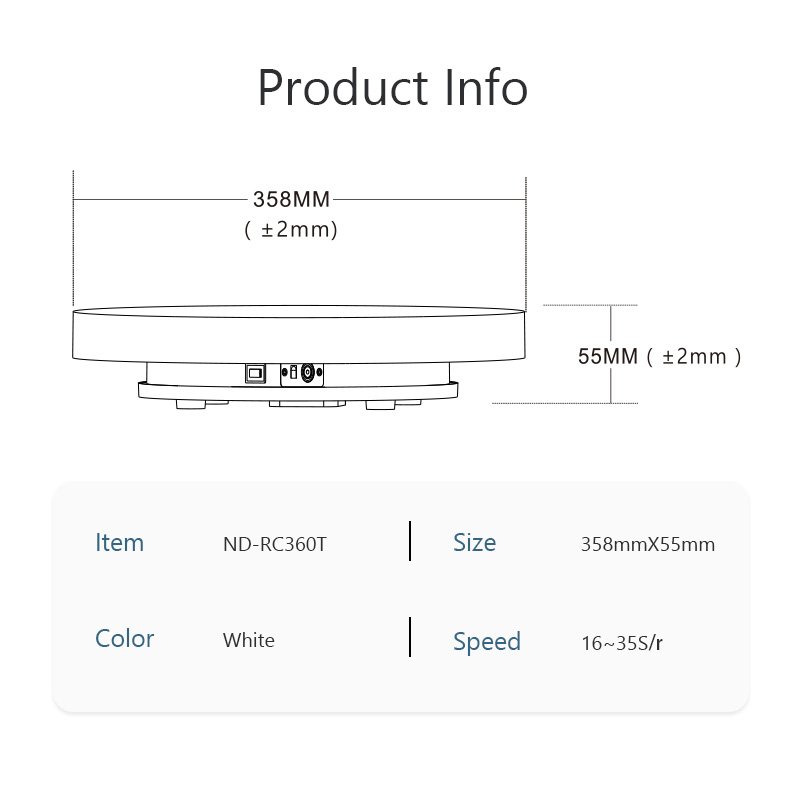 Turntable-BKl Electric Remote Control Turntable 360 Degree Rotating Platform mannequin display stand Photography Photo Studio