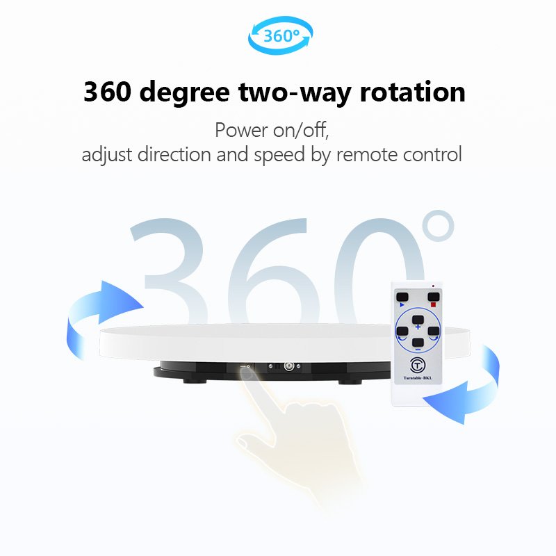Turntable-BKl Electric Remote Control Turntable 360 Degree Rotating Platform mannequin display stand Photography Photo Studio