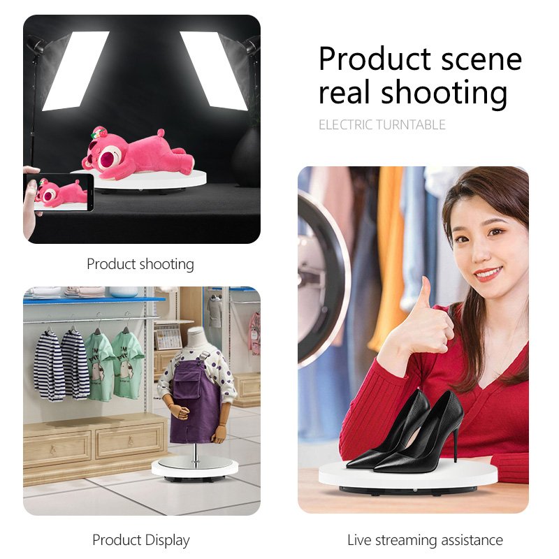 Turntable-BKl Electric Remote Control Turntable 360 Degree Rotating Platform mannequin display stand Photography Photo Studio