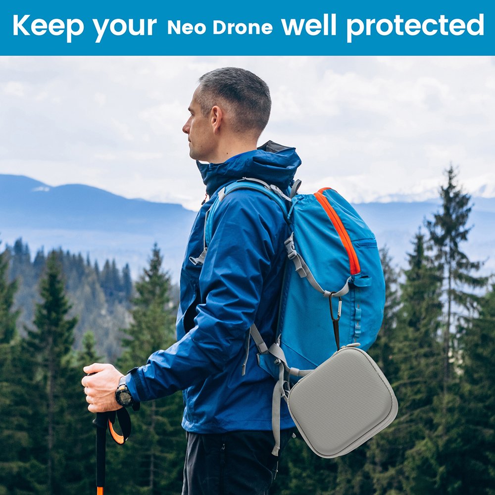 Customizable Carrying Case Dual Battery Storage Case Waterproof PU Material Organizer Bag For DJI Neo Drone Accessories