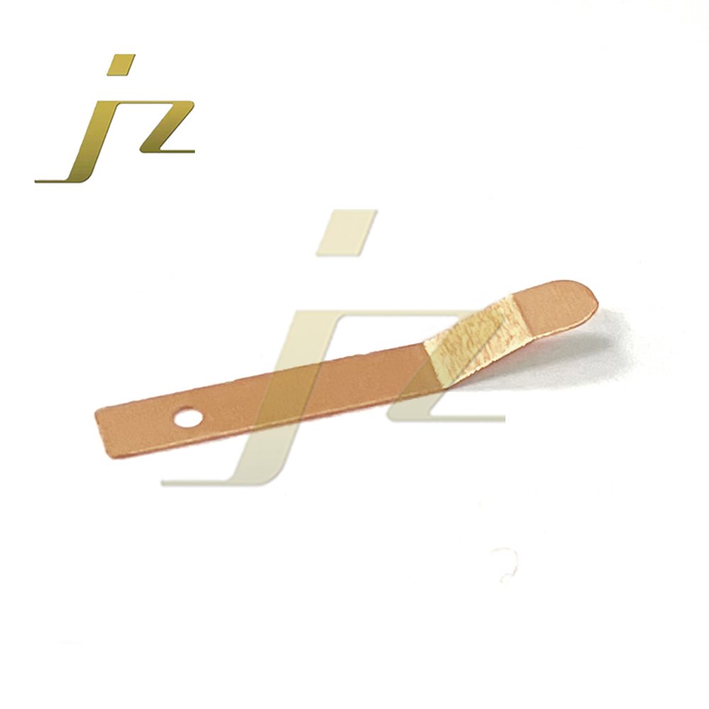 Electronic accessories Brass shrapnel stamping contact Copper sheet stamping processing silver point contact conductive sheet