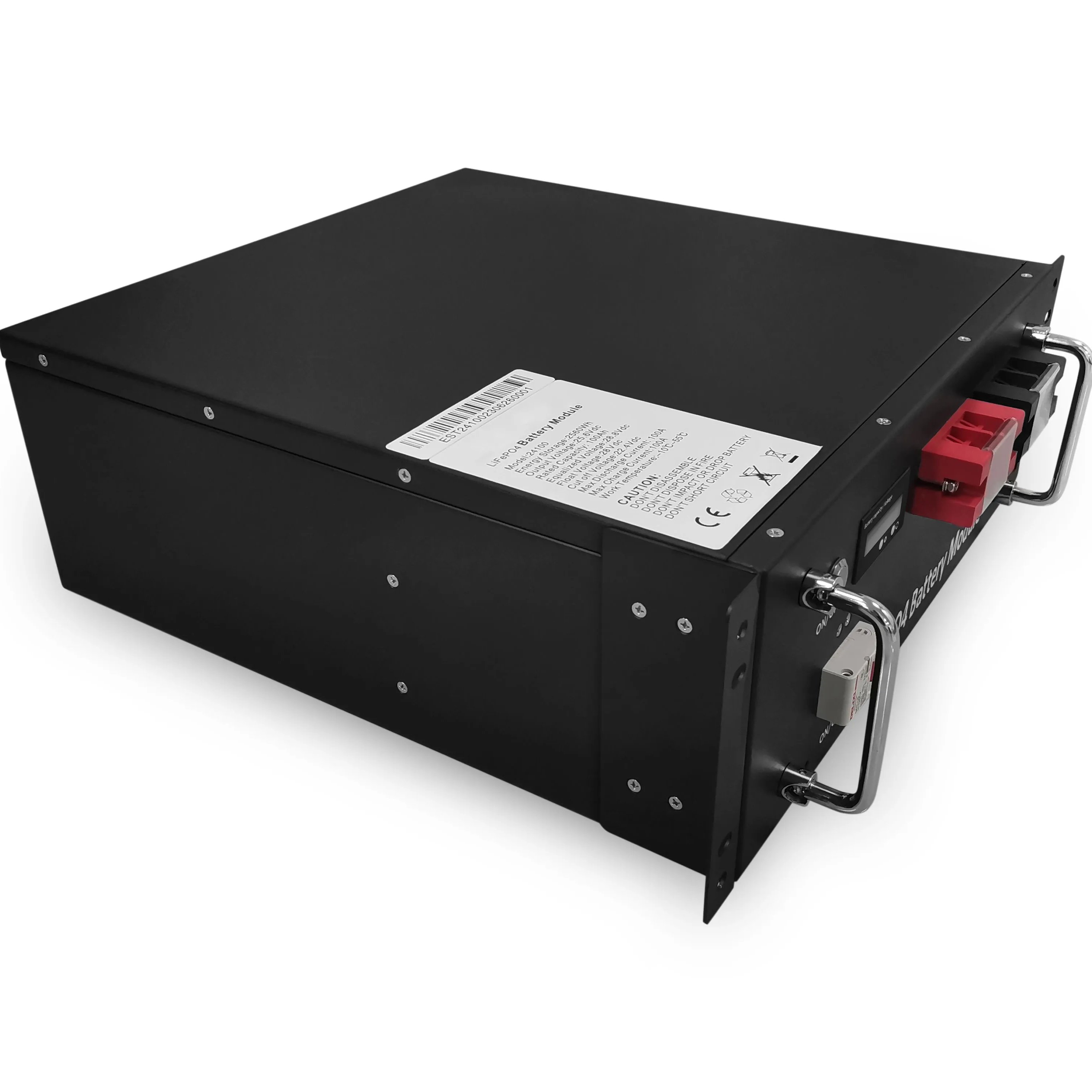 10-Year Warranty 25.6V 48V 51.2V 100Ah Parallel Power Container Rack LiFePO4 Energy Storage Battery LFP