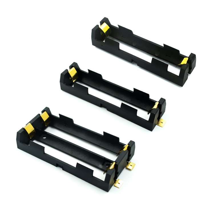 Google's Hot Searched Electronic Accessories Black PP Plastic Housing 1 Slot Lithium 18650 Battery Holder
