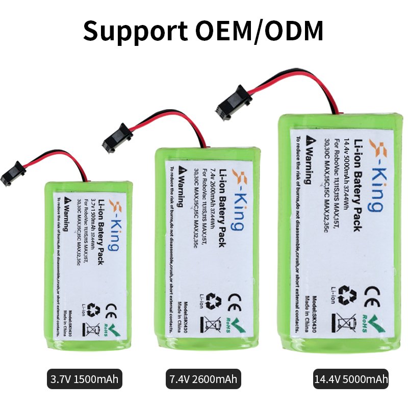 Customizable Capacity Replaceable Lithium Battery for Sweeping Robots and Small Electric Tools Battery