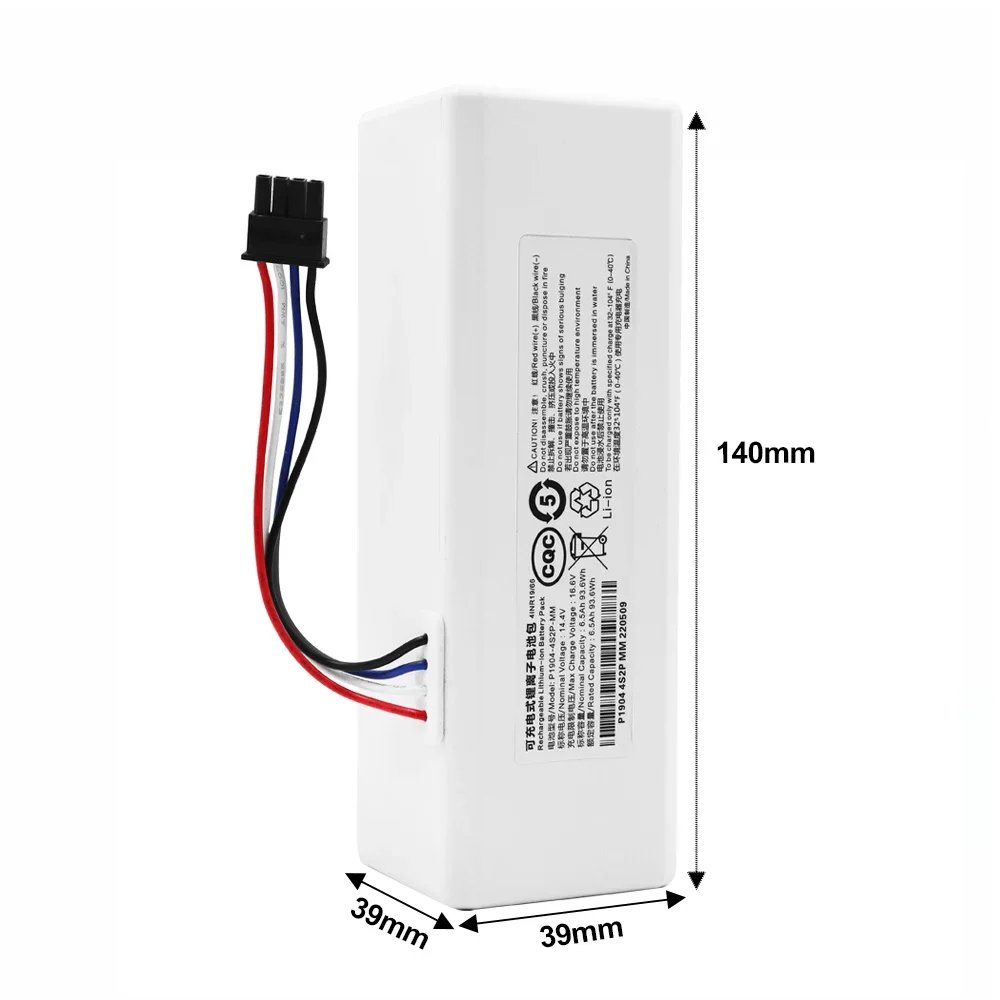 For Mijia 14.4v Sweeping and Dragging Integrated Machine 1c Sweeping Machine Stytj01zhm Robot Lithium Battery