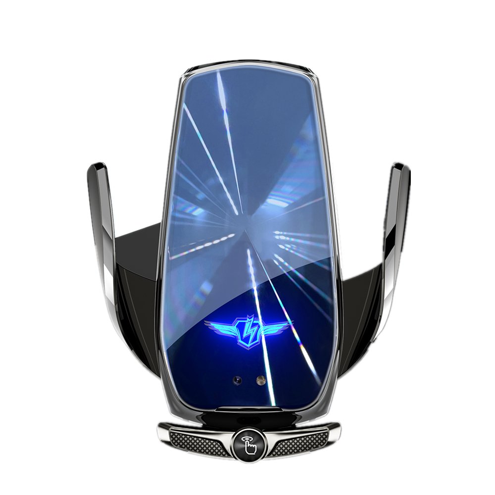 New Upgrade Sensing Intelligent 15W Fast Wireless Charger Automatic locking Built in Battery Stable Station Powerbank Qi Trend