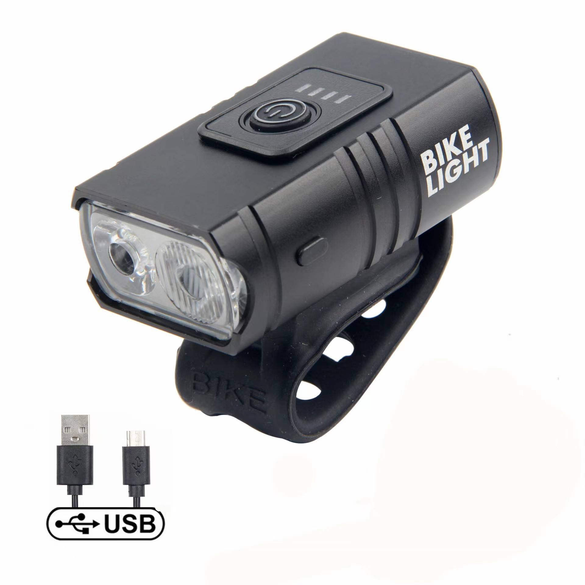 Outdoor Bicycle Accessories Waterproof Bicycle head Lights USB Rechargeable Charging Led Bike Light Lamp Set For Cycling