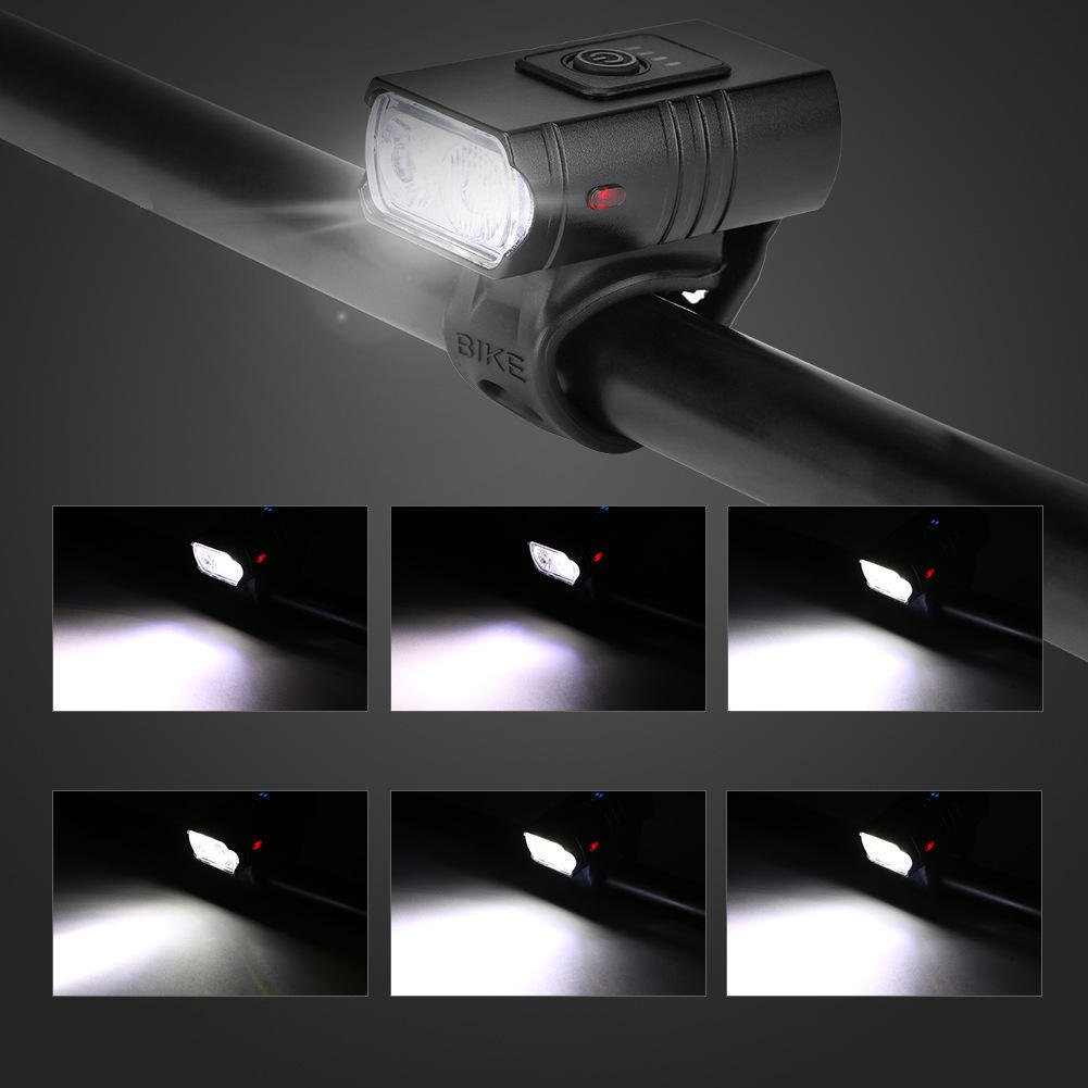 Outdoor Bicycle Accessories Waterproof Bicycle head Lights USB Rechargeable Charging Led Bike Light Lamp Set For Cycling