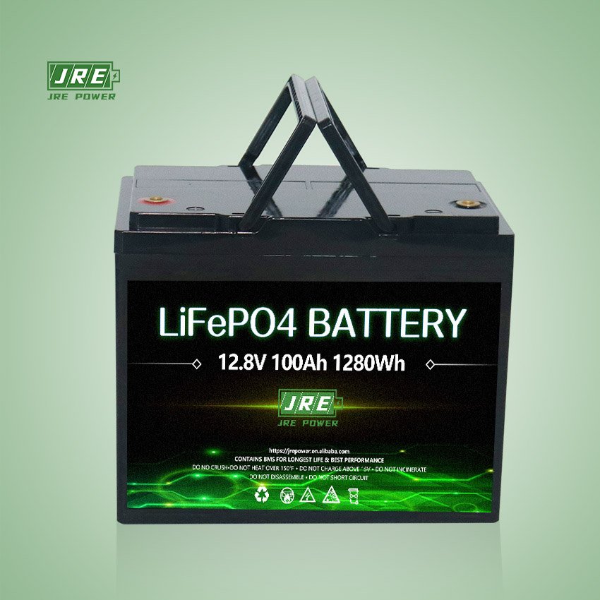 Austialia 12V 100Ah 1280Wh LFP 12.8V Battery Alarm Buzzer 12.8V 100Ah Caravan Battery Pack for Recreational Vehicle Camping