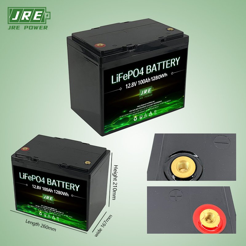 Austialia 12V 100Ah 1280Wh LFP 12.8V Battery Alarm Buzzer 12.8V 100Ah Caravan Battery Pack for Recreational Vehicle Camping