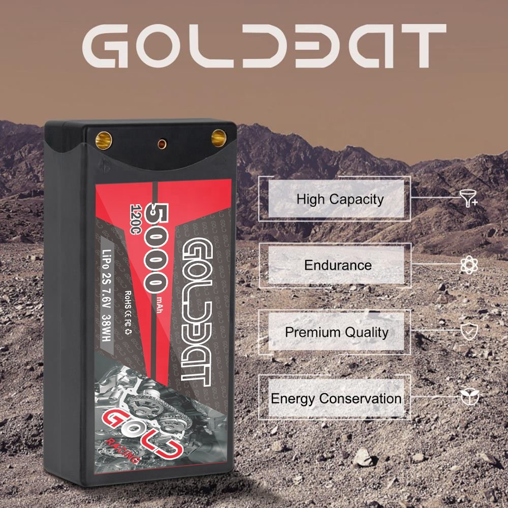 Top supplier 5000mAh Drone car Lipo battery High C rate 50C 2S