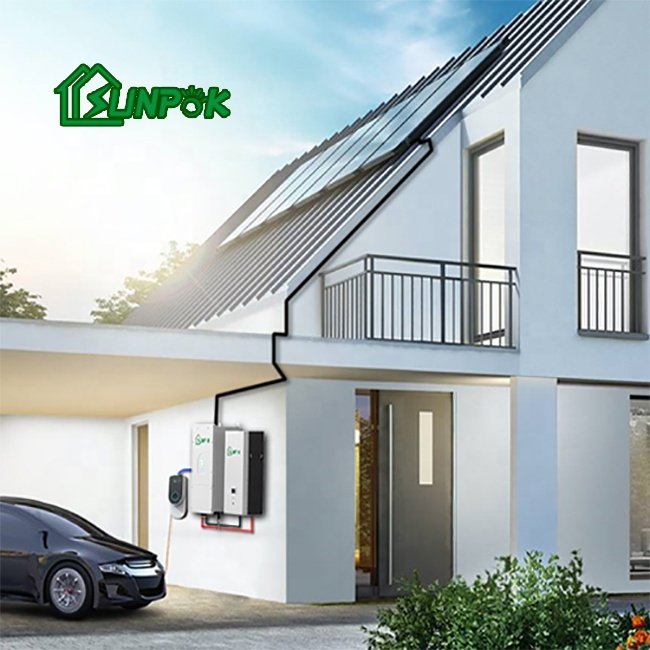Sunpok Kit De Solares E as Baterias E Acumulador Kit Bateria Solar Con Accessories Solar Panel Kit 3kw 5kw 10kw Home 50 / 60HZ